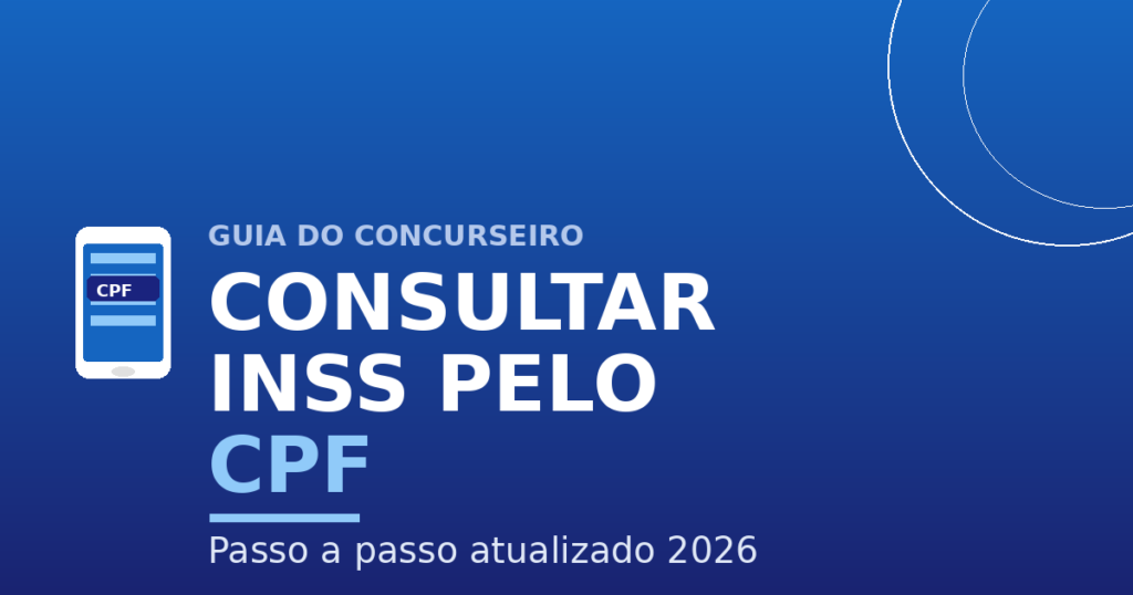 Como consultar benefício do INSS pelo CPF em 2026